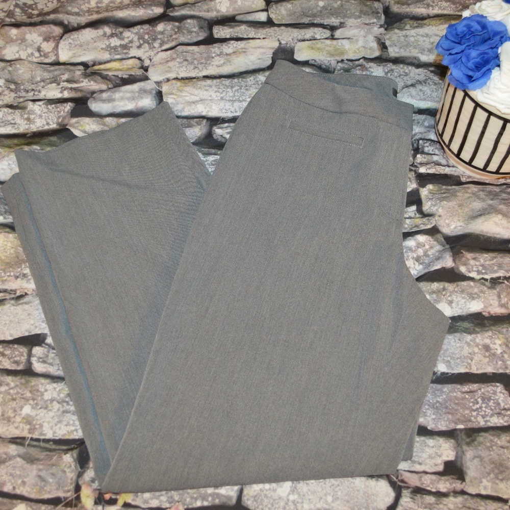 Liz Claiborne Womens Gray Audrey Work Pants Size 8